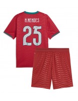 Portugalsko Nuno Mendes #25 Domácí dres pro děti MS 2026 Krátký Rukáv (+ trenýrky)